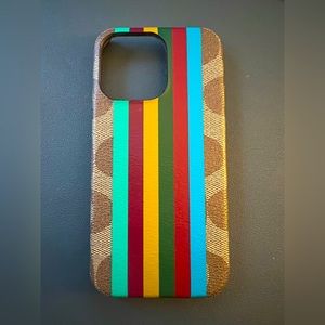 Coach iPhone 13 Pro case.